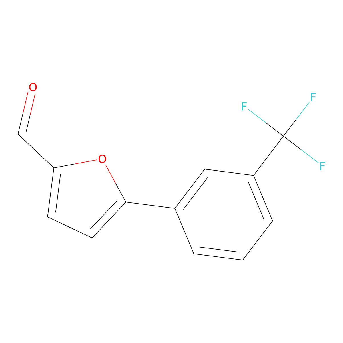 5-(3-(Trifluoromethyl)phenyl)furfural molecular structure, CAS 52130-30-0