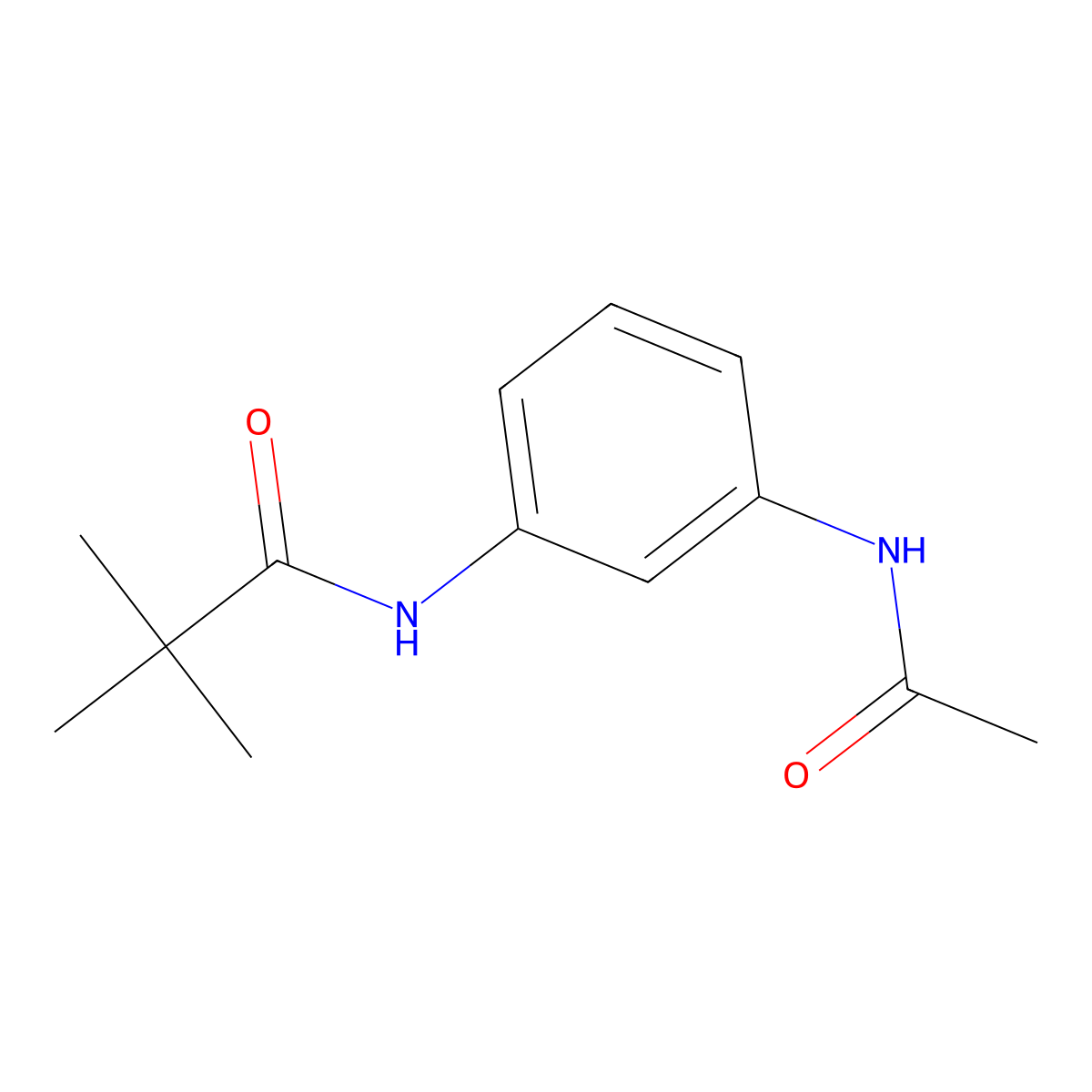N-(3-acetamidophenyl)-2,2-dimethylpropanamide molecular structure, CAS 521300-04-9