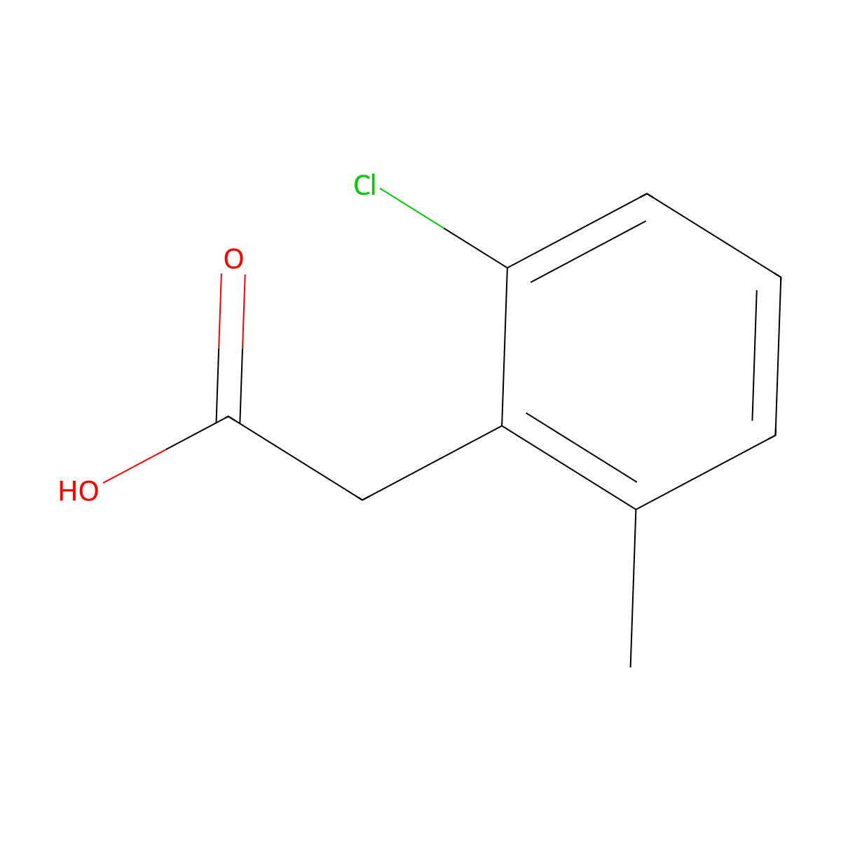 2-(2-Chloro-6-methylphenyl)acetic acid molecular structure, CAS 521300-44-7
