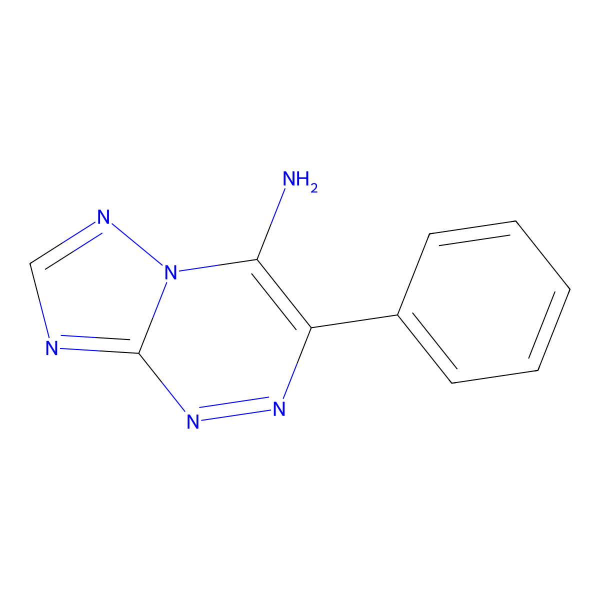 3-Phenyl-[1,2,4]triazolo[5,1-c][1,2,4]triazin-4-amine molecular structure, CAS 521300-68-5