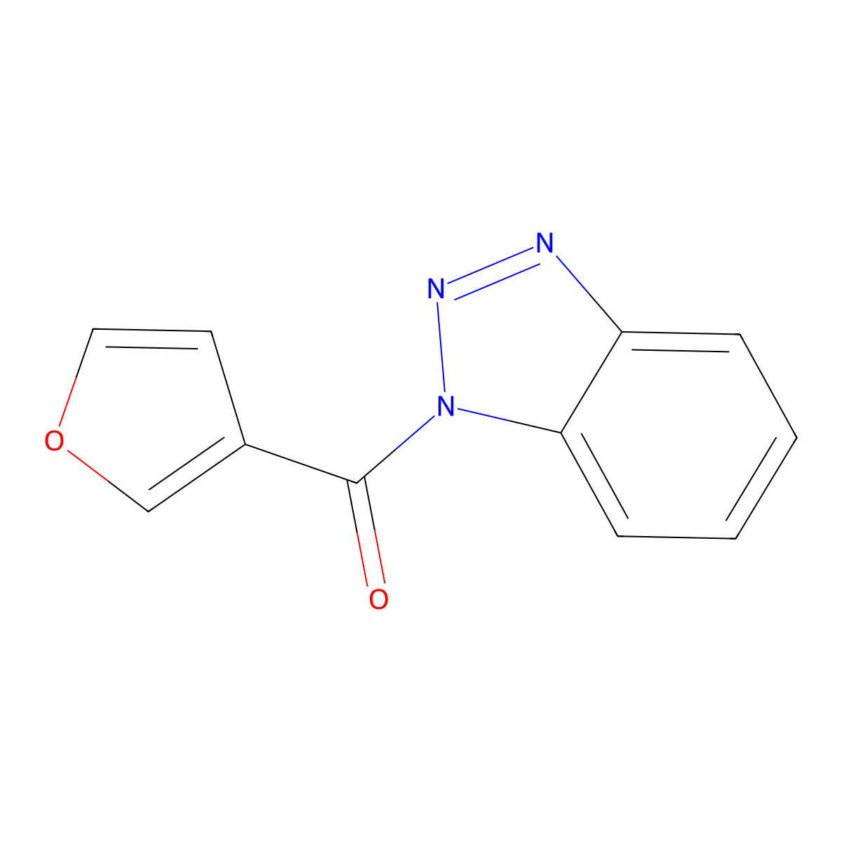 1-(Furan-3-carbonyl)-1H-1,2,3-benzotriazole molecular structure, CAS 521305-02-2