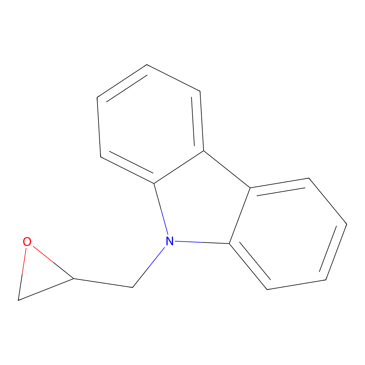 9-[(oxiran-2-yl)methyl]-9H-carbazole molecular structure, CAS 52131-82-5