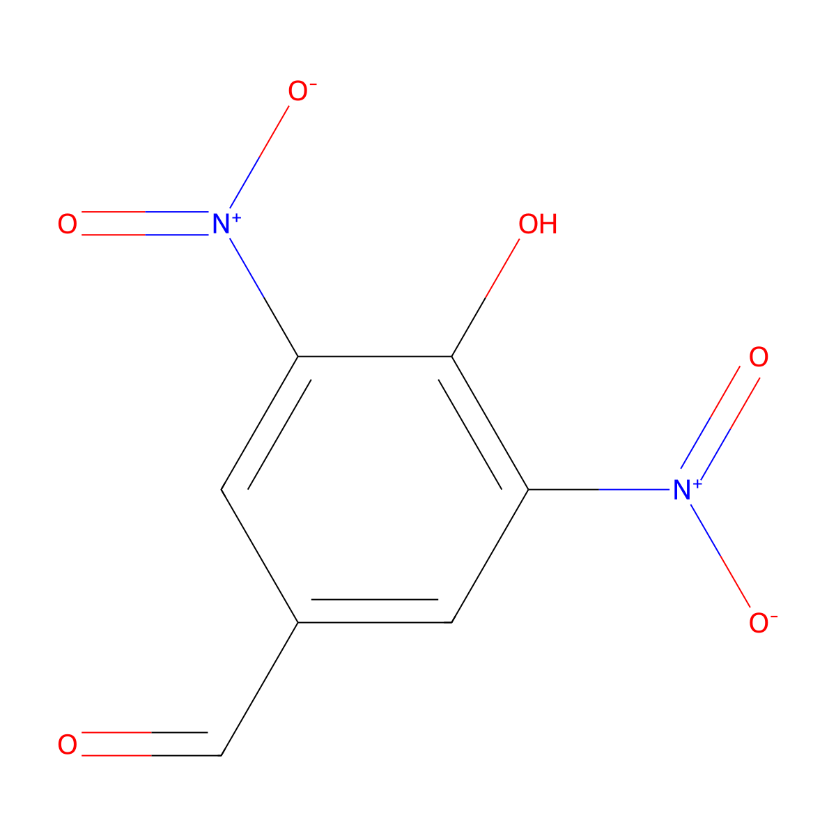 4-Hydroxy-3,5-dinitrobenzaldehyde molecular structure, CAS 52132-61-3