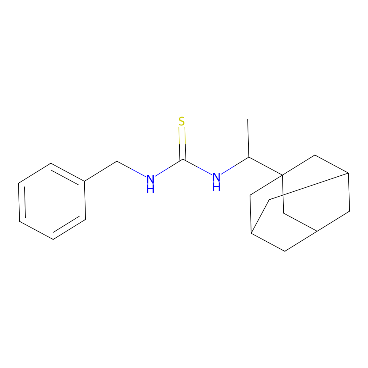 1-[1-(1-Adamantyl)ethyl]-3-benzylthiourea molecular structure, CAS 521327-72-0