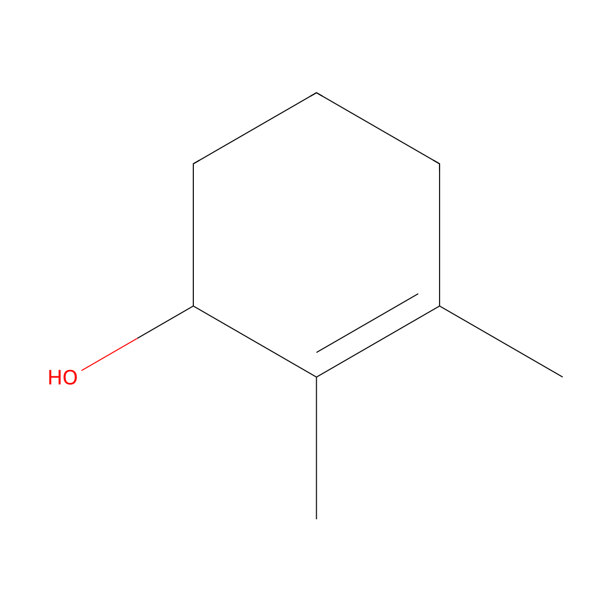 2-Cyclohexen-1-ol, 2,3-dimethyl- molecular structure, CAS 52134-09-5