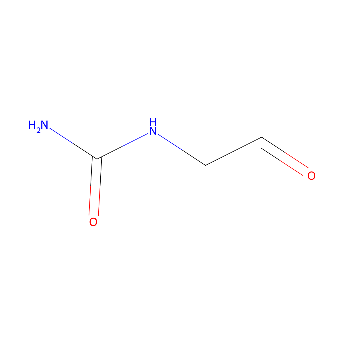(2-Oxoethyl)urea molecular structure, CAS 52135-53-2