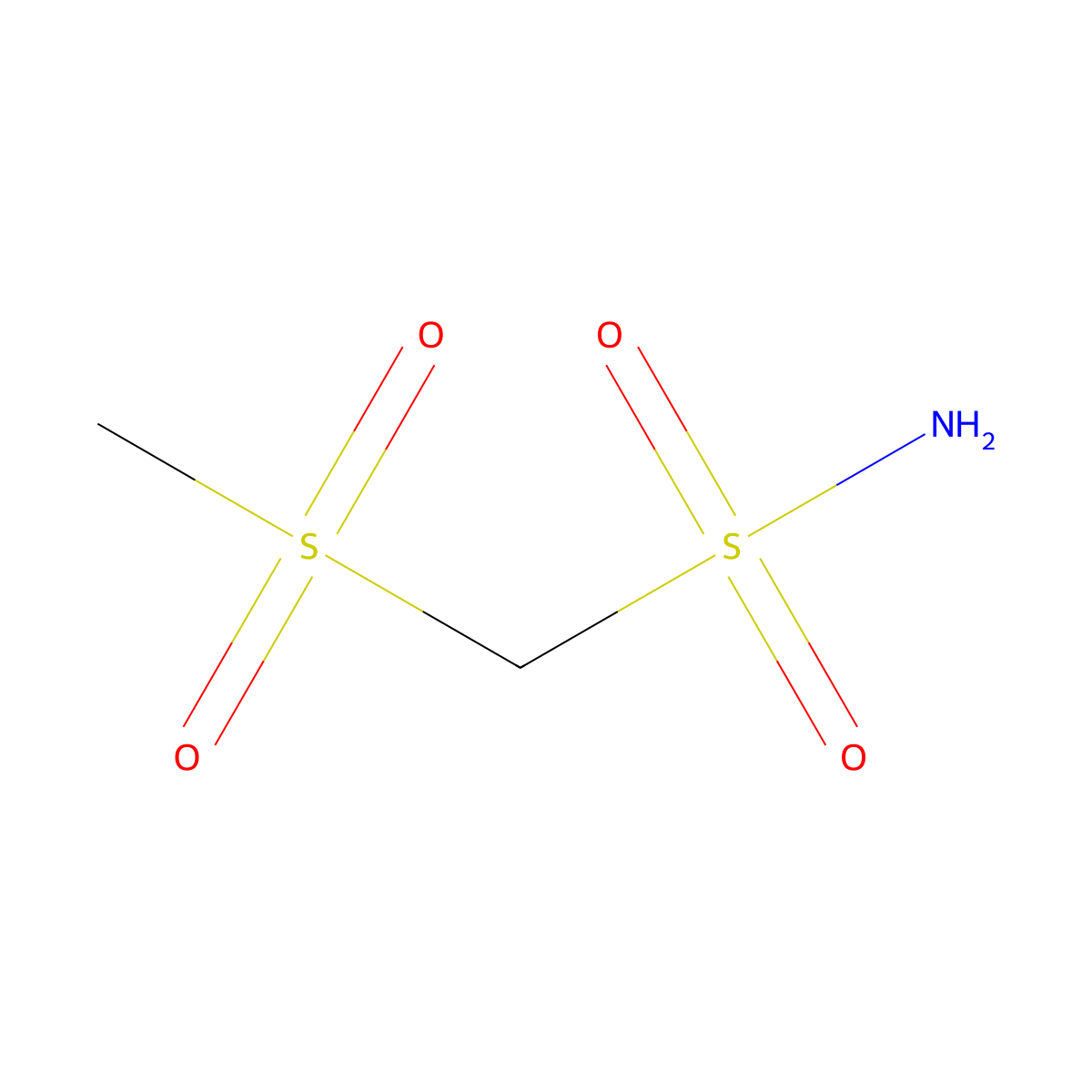 Methanesulfonylmethanesulfonamide molecular structure, CAS 52142-21-9