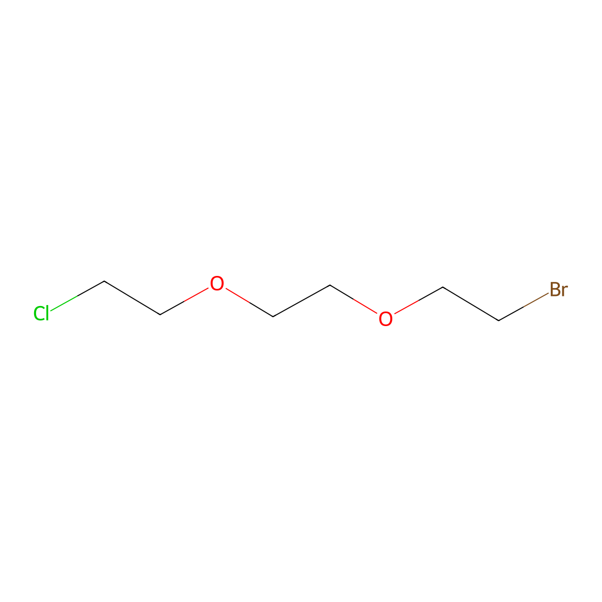 1-(2-Bromoethoxy)-2-(2-chloroethoxy)ethane molecular structure, CAS 52142-36-6