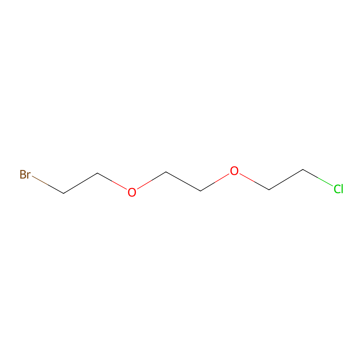 1-(2-Bromoethoxy)-2-(2-chloroethoxy)ethane molecular structure, CAS 52142-36-6