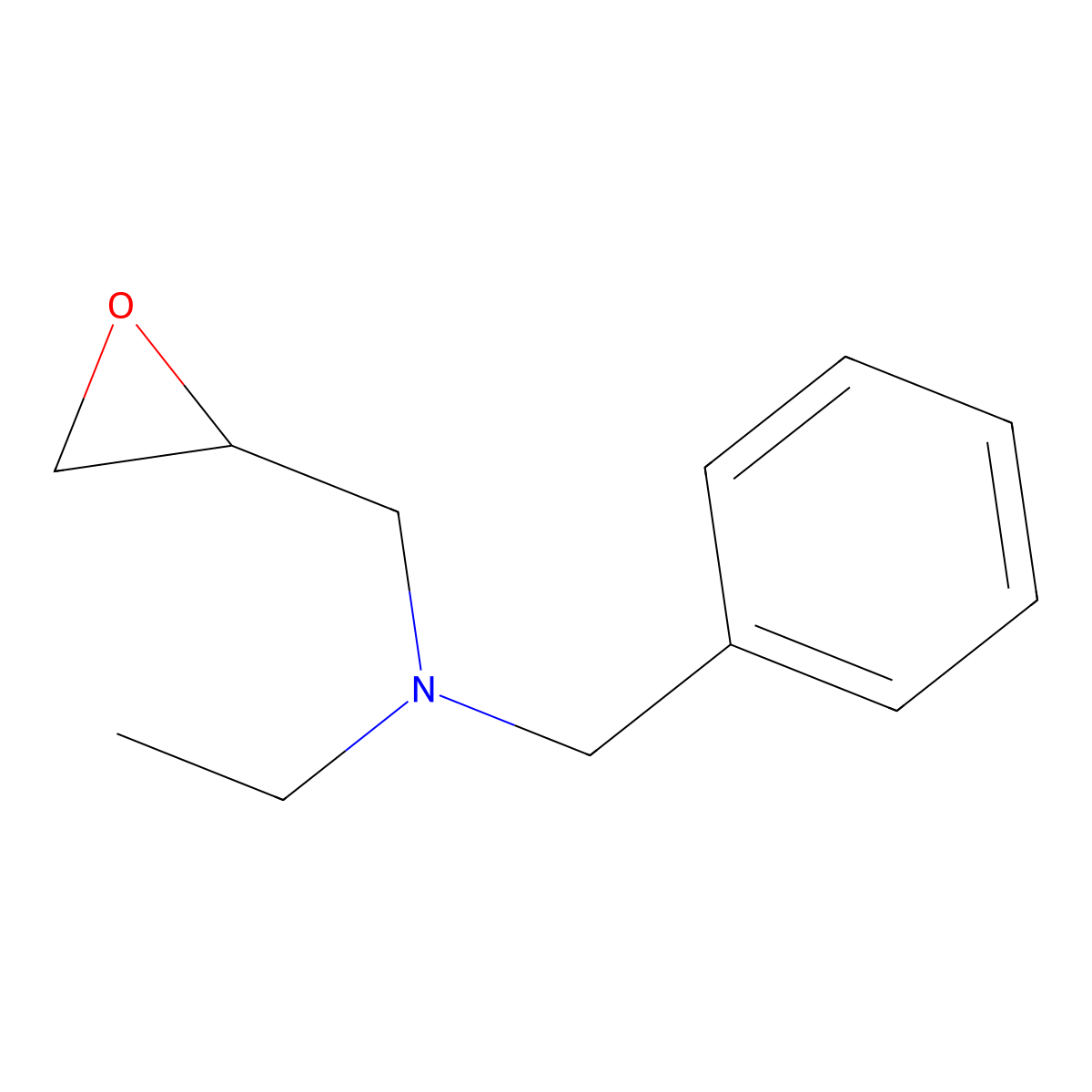 Benzyl(ethyl)(oxiran-2-ylmethyl)amine molecular structure, CAS 52143-57-4