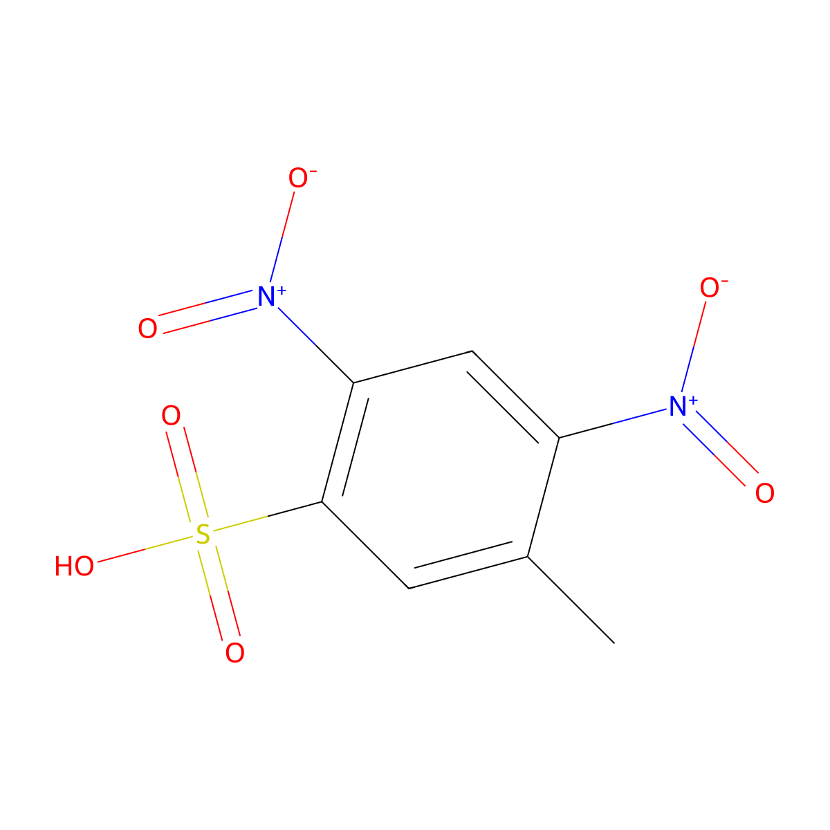 2,4-Dinitrotoluene-5-sulfonic acid molecular structure, CAS 52146-86-8
