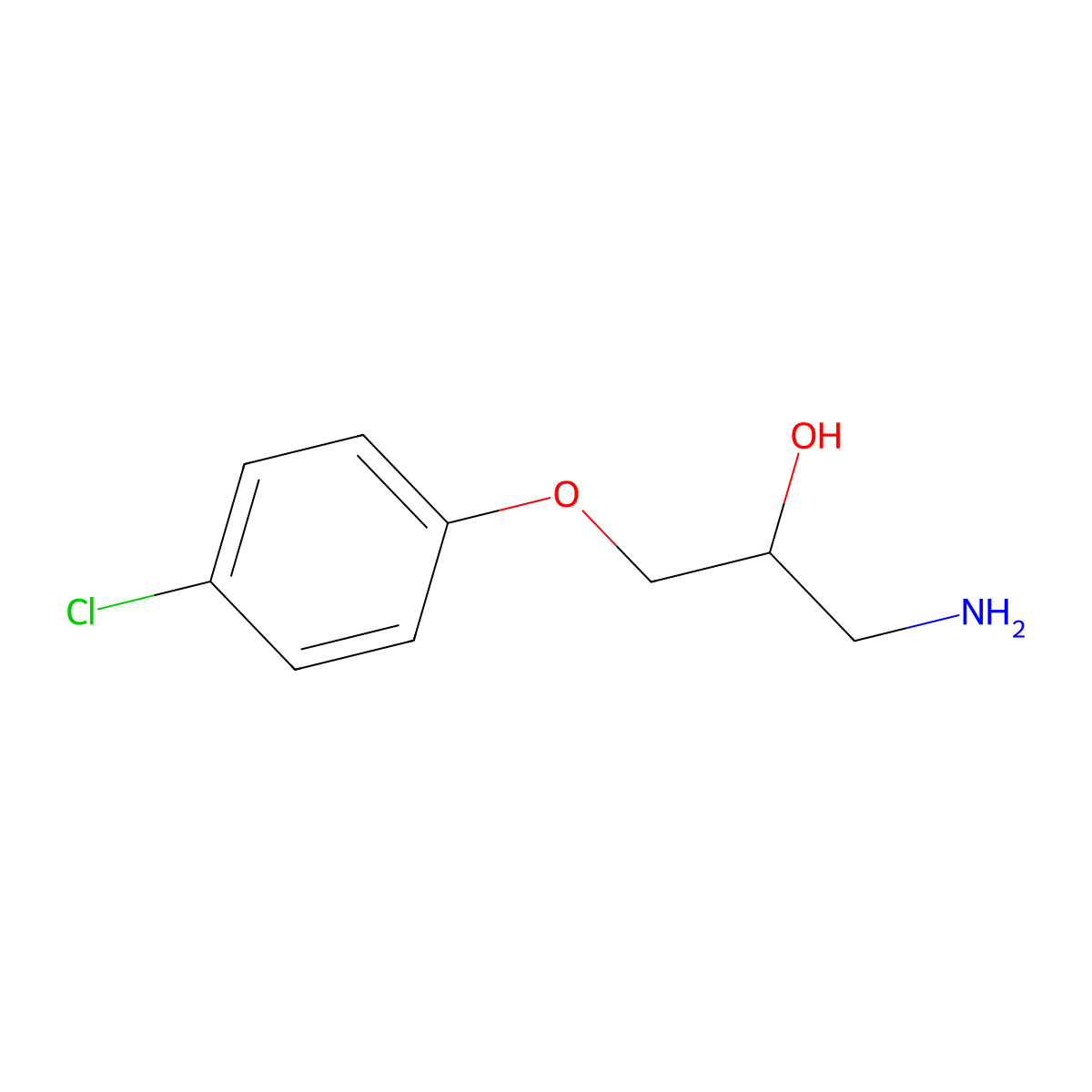 1-Amino-3-(4-chloro-phenoxy)-propan-2-ol molecular structure, CAS 5215-07-6