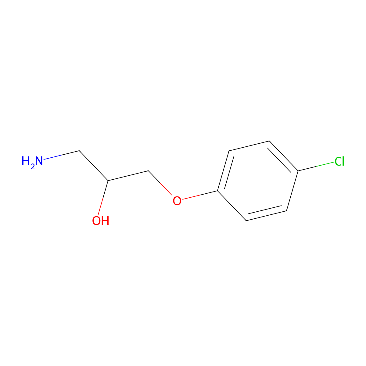 1-Amino-3-(4-chloro-phenoxy)-propan-2-ol molecular structure, CAS 5215-07-6