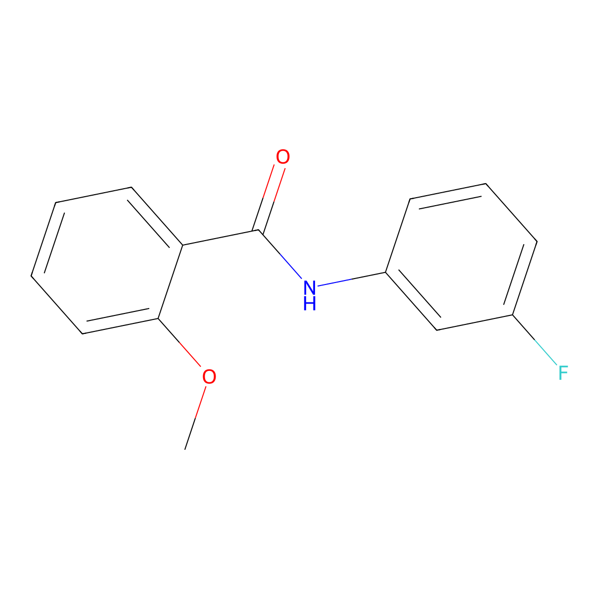 N-(3-Fluorophenyl)-2-methoxybenzamide molecular structure, CAS 5215-37-2