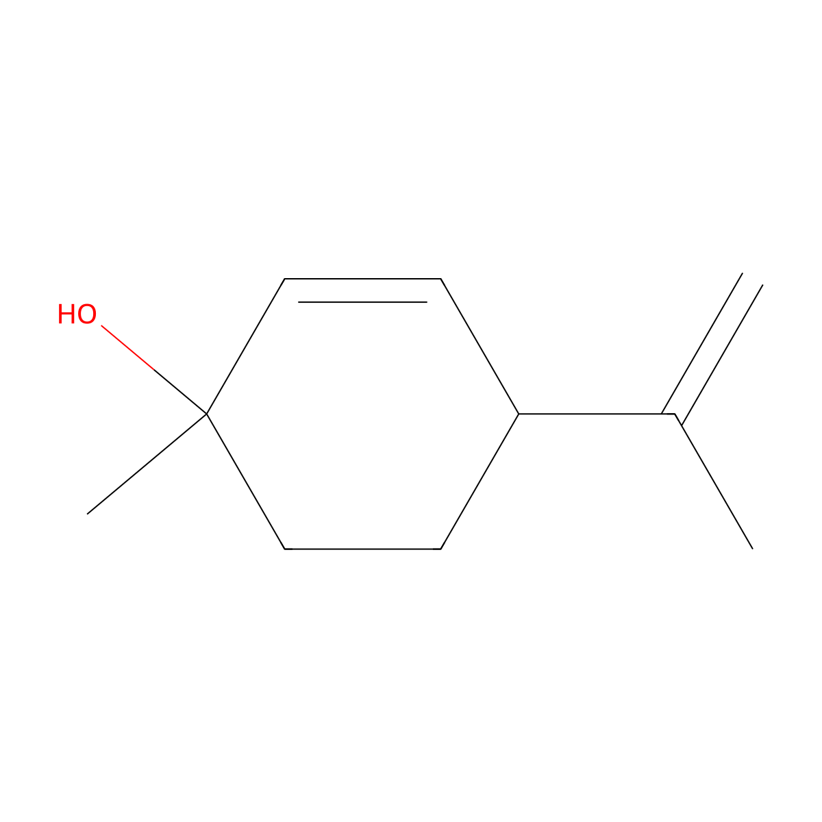 2-Cyclohexen-1-ol, 1-methyl-4-(1-methylethenyl)-, (1R,4R)-rel- molecular structure, CAS 52154-82-2