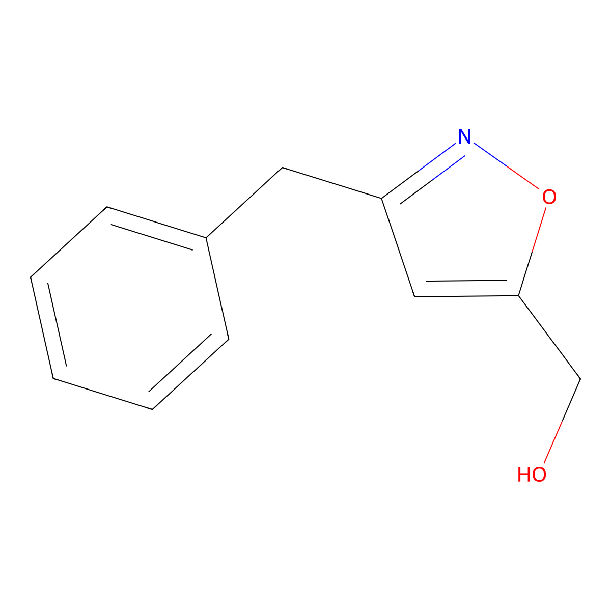 (3-Benzyl-1,2-oxazol-5-yl)methanol molecular structure, CAS 52156-50-0