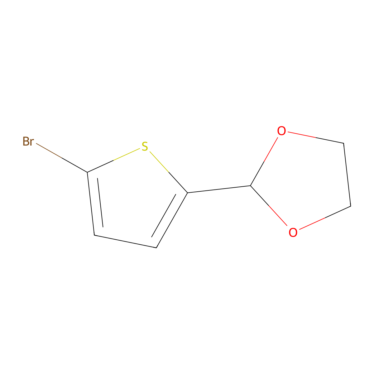 2-(5-Bromothiophen-2-Yl)-1,3-Dioxolane molecular structure, CAS 52157-62-7