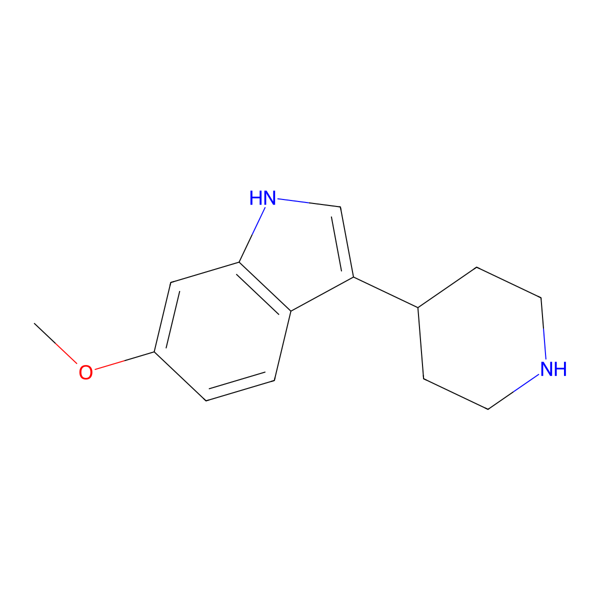 6-Methoxy-3-(piperidin-4-yl)-1H-indole molecular structure, CAS 52157-78-5