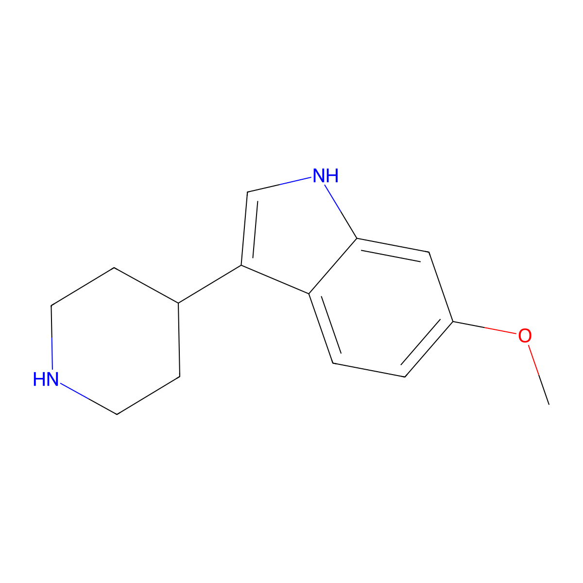 6-Methoxy-3-(piperidin-4-yl)-1H-indole molecular structure, CAS 52157-78-5