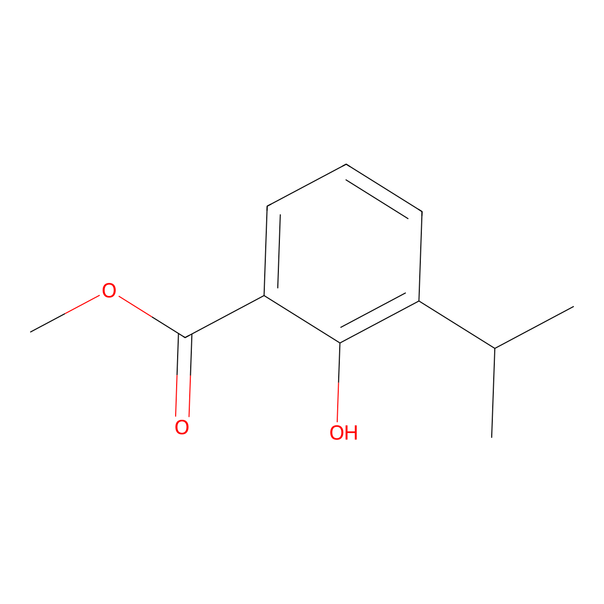 Methyl 2-hydroxy-3-isopropylbenzoate molecular structure, CAS 52159-64-5