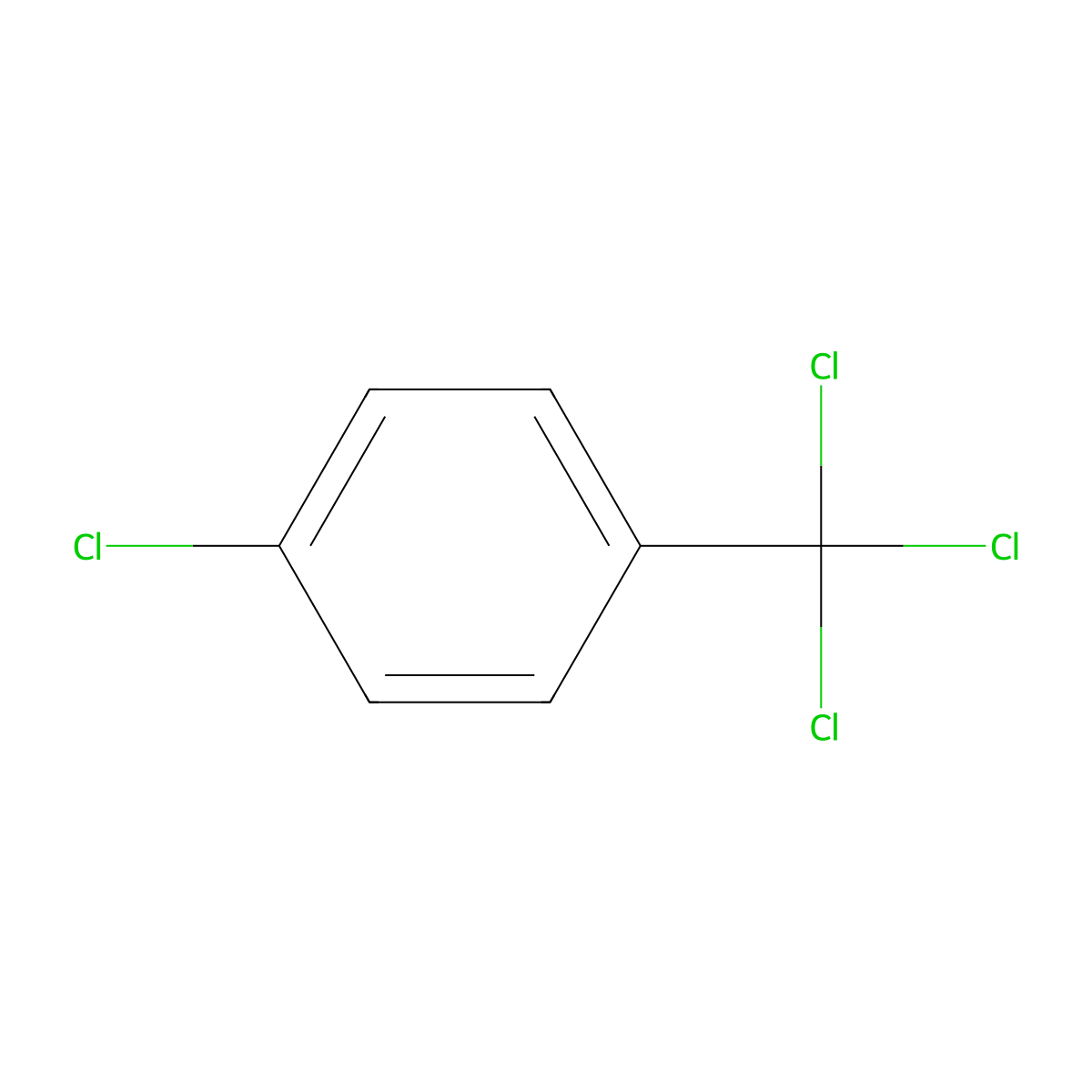 4-Chlorobenzotrichloride molecular structure, CAS 5216-25-1