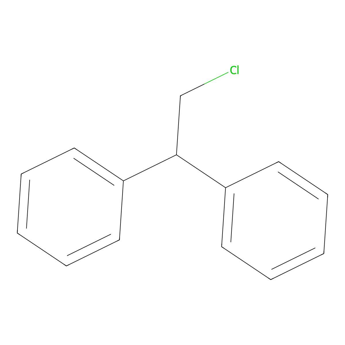 (2-Chloro-1-phenylethyl)benzene molecular structure, CAS 5216-46-6