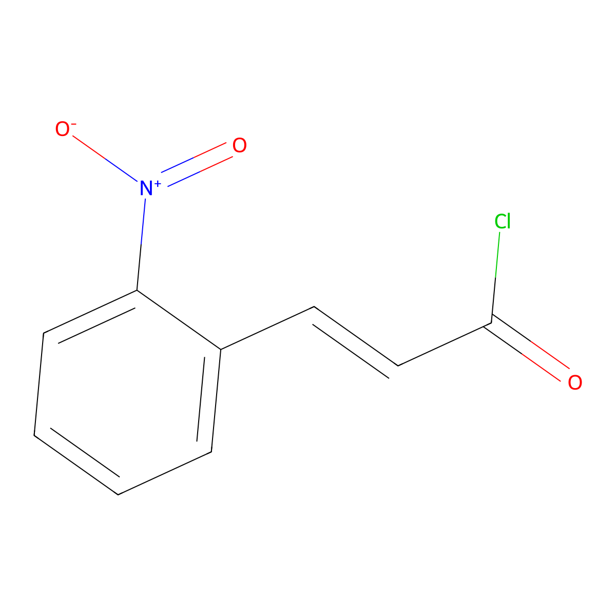 3-(2-Nitrophenyl)acryloyl chloride molecular structure, CAS 52162-78-4