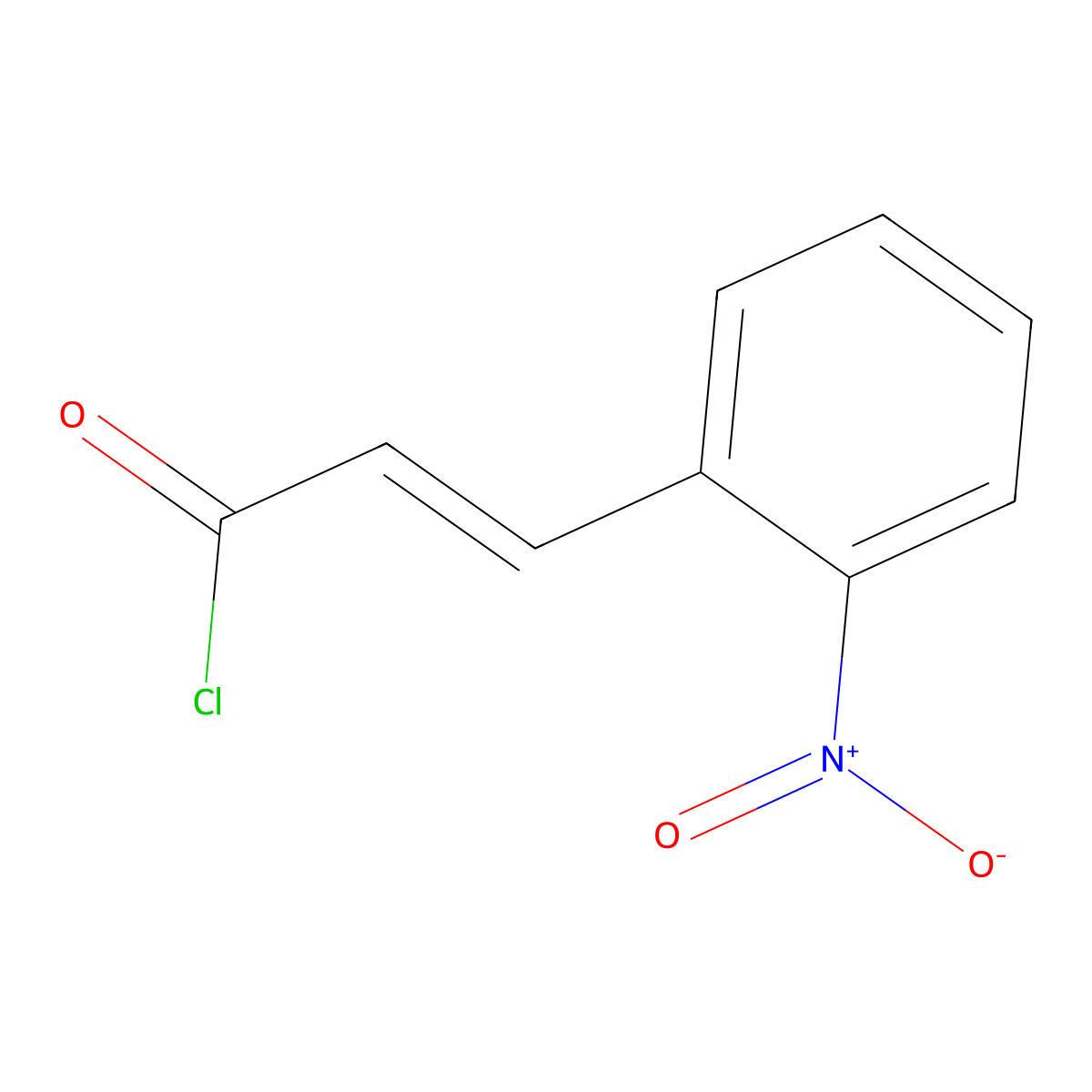 3-(2-Nitrophenyl)acryloyl chloride molecular structure, CAS 52162-78-4