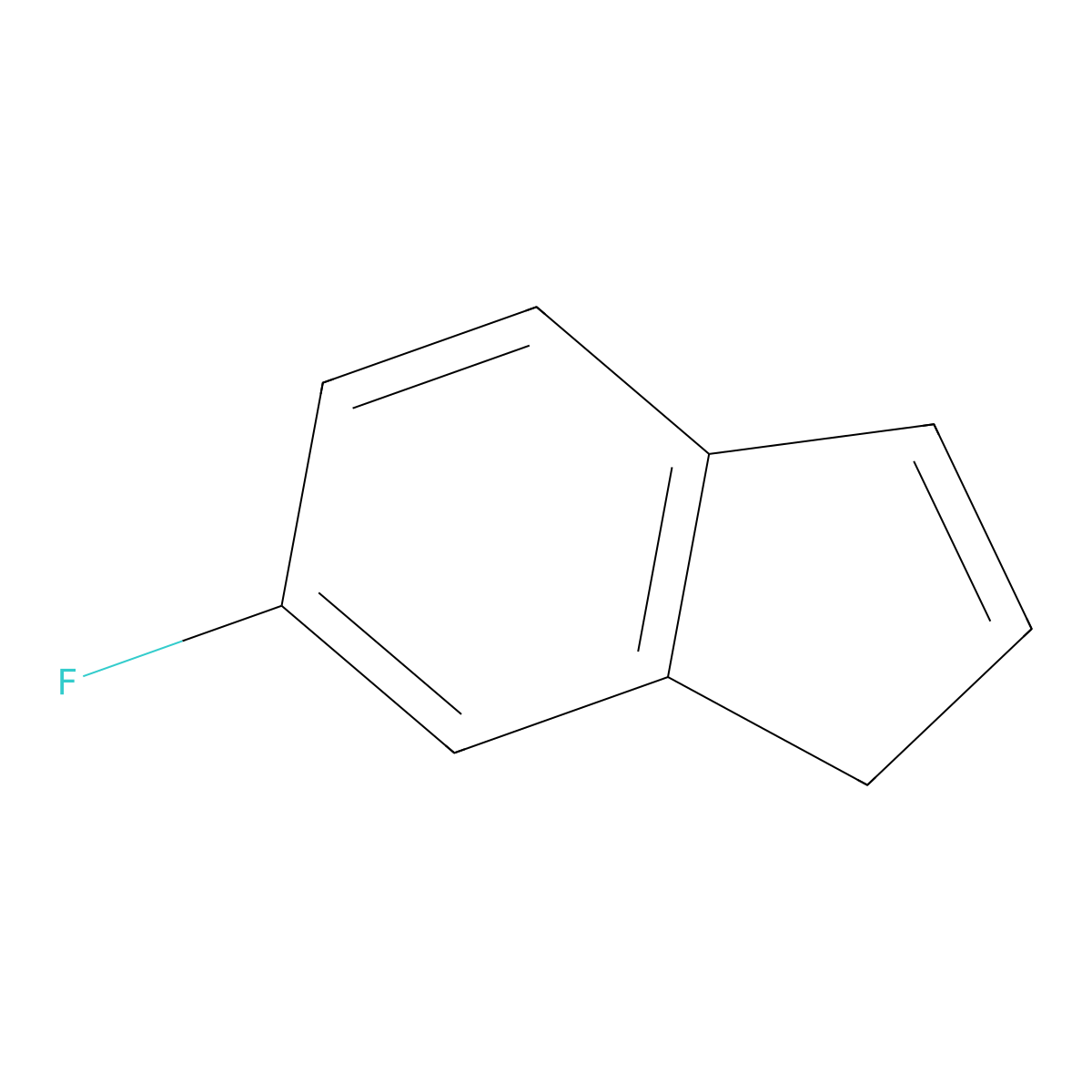 6-fluoro-1H-indene molecular structure, CAS 52163-88-9