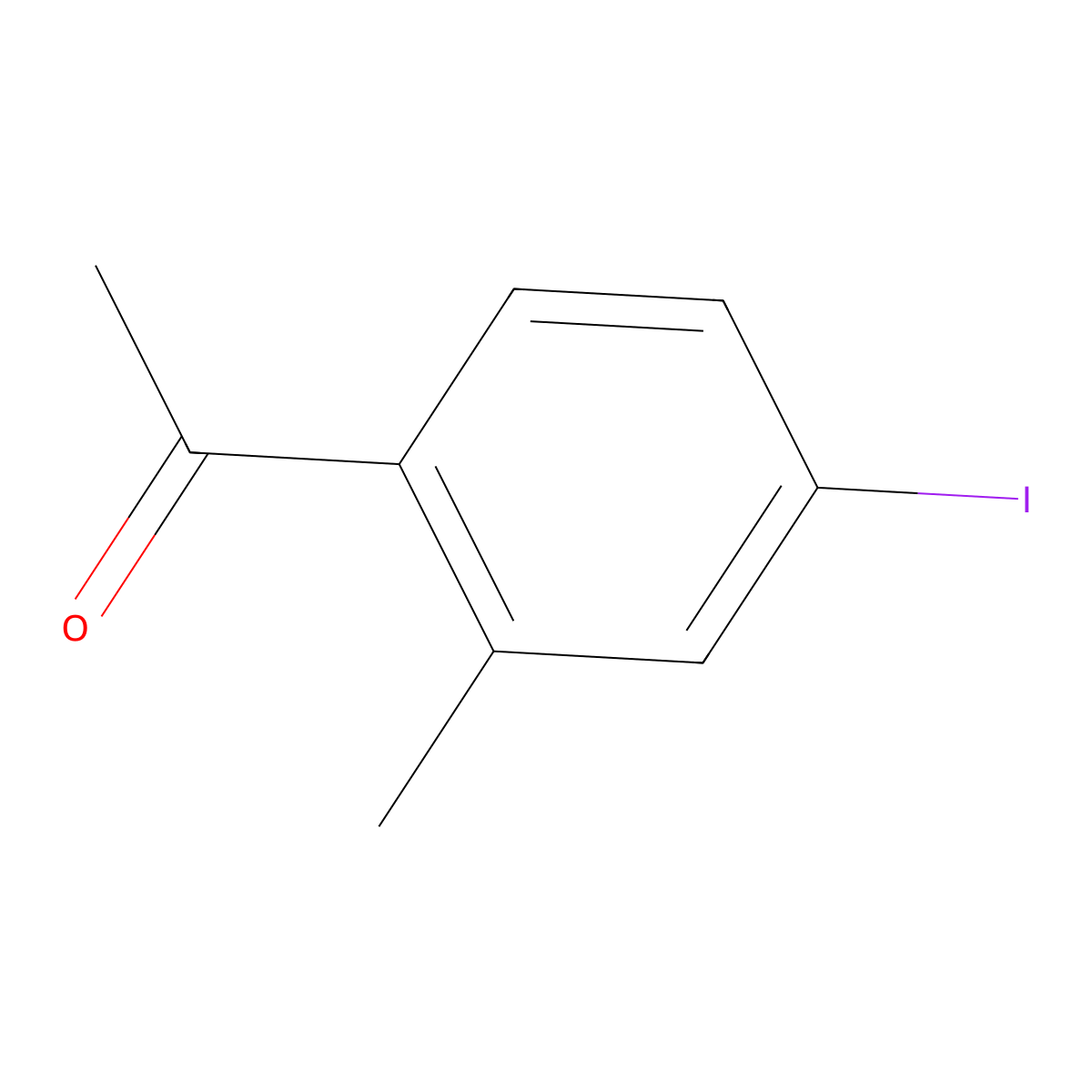 1-(4-Iodo-2-methylphenyl)ethanone molecular structure, CAS 52164-27-9