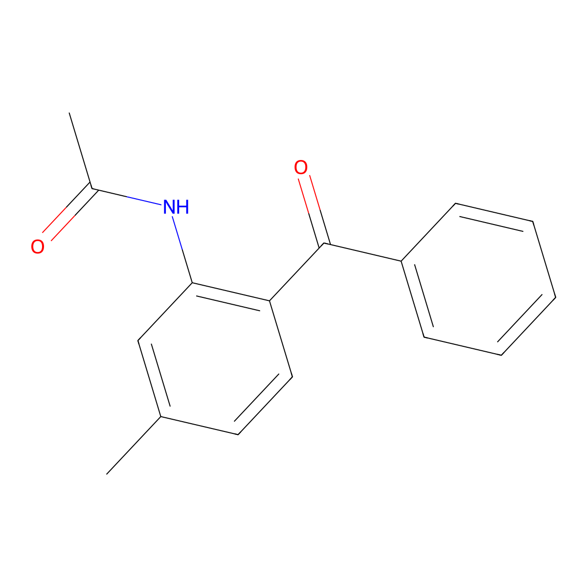 N-(2-Benzoyl-5-methylphenyl)acetamide molecular structure, CAS 52164-38-2