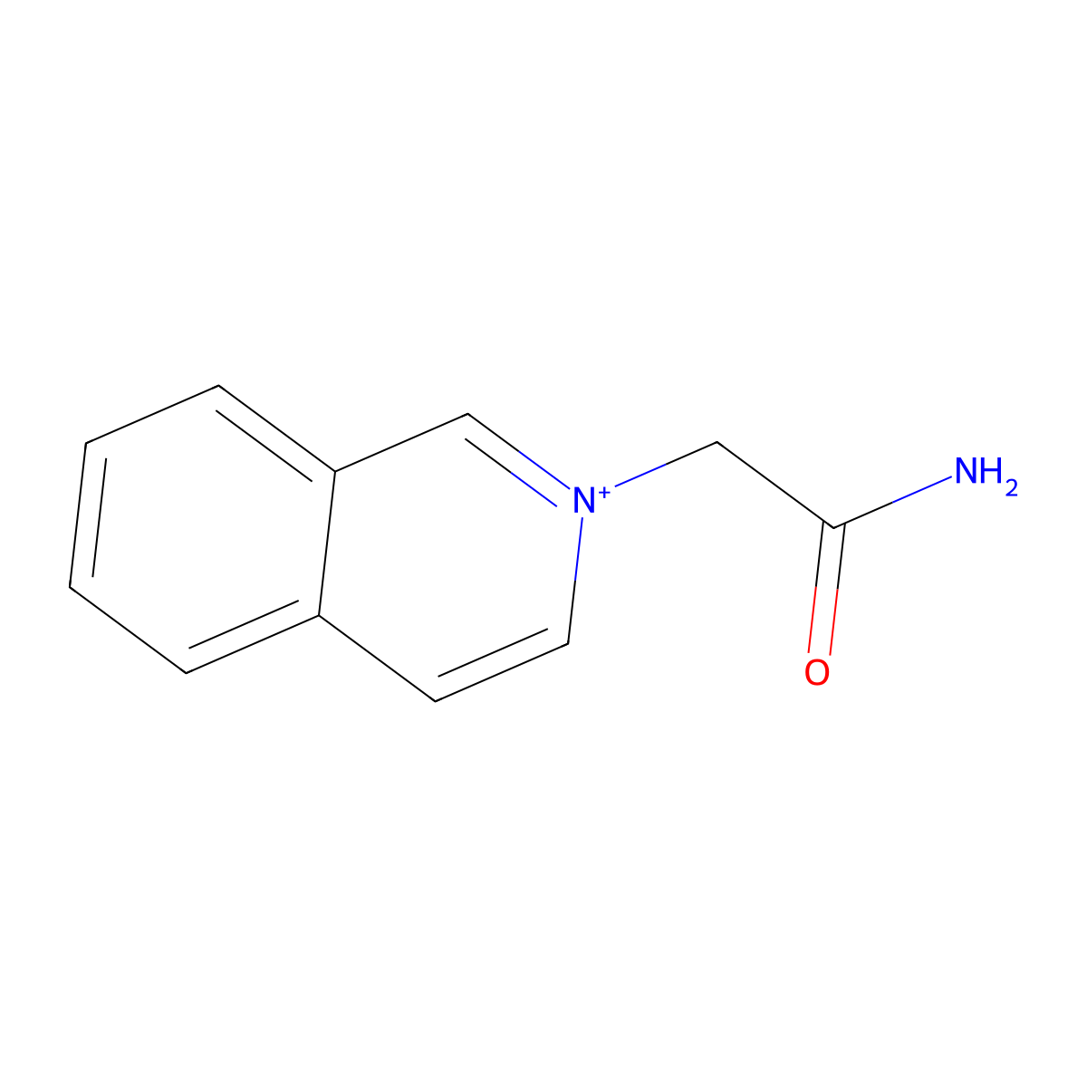 2-(2-Amino-2-oxoethyl)isoquinolinium molecular structure, CAS 52166-50-4