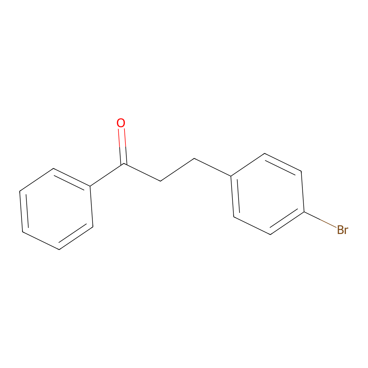 3-(4-Bromophenyl)-1-phenylpropan-1-one molecular structure, CAS 52168-41-9