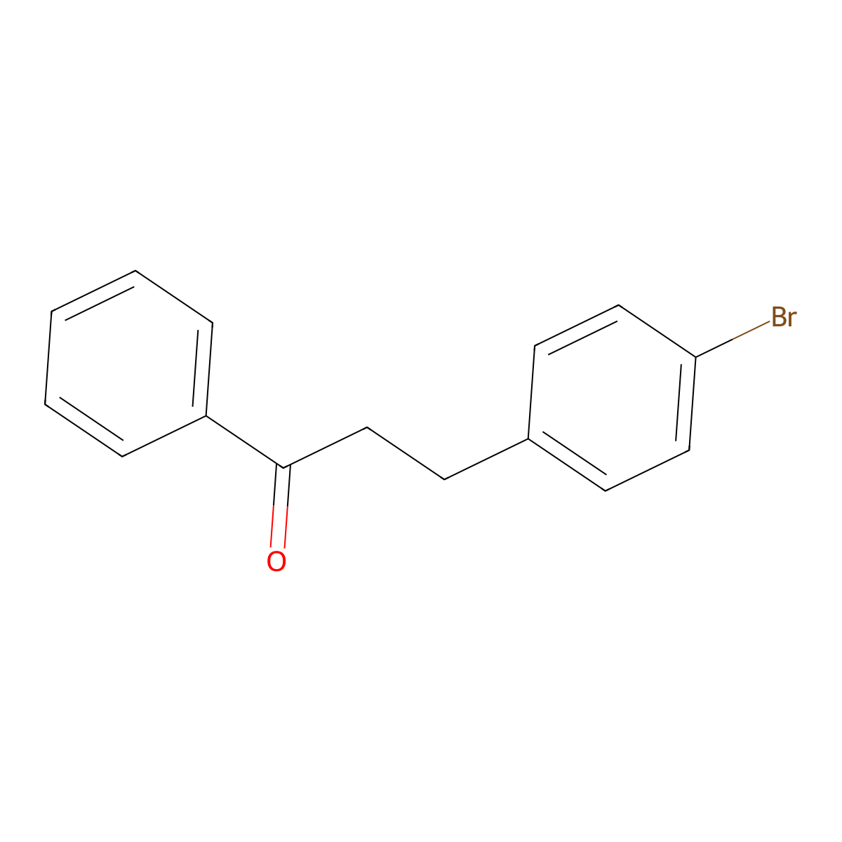 3-(4-Bromophenyl)-1-phenylpropan-1-one molecular structure, CAS 52168-41-9