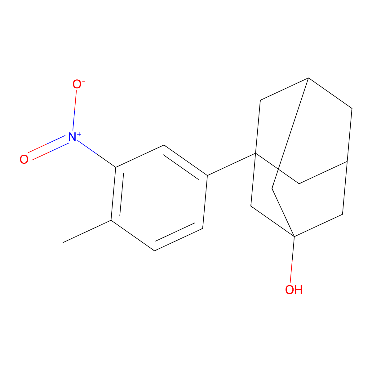 3-(4-Methyl-3-nitrophenyl)adamantan-1-ol molecular structure, CAS 5217-31-2