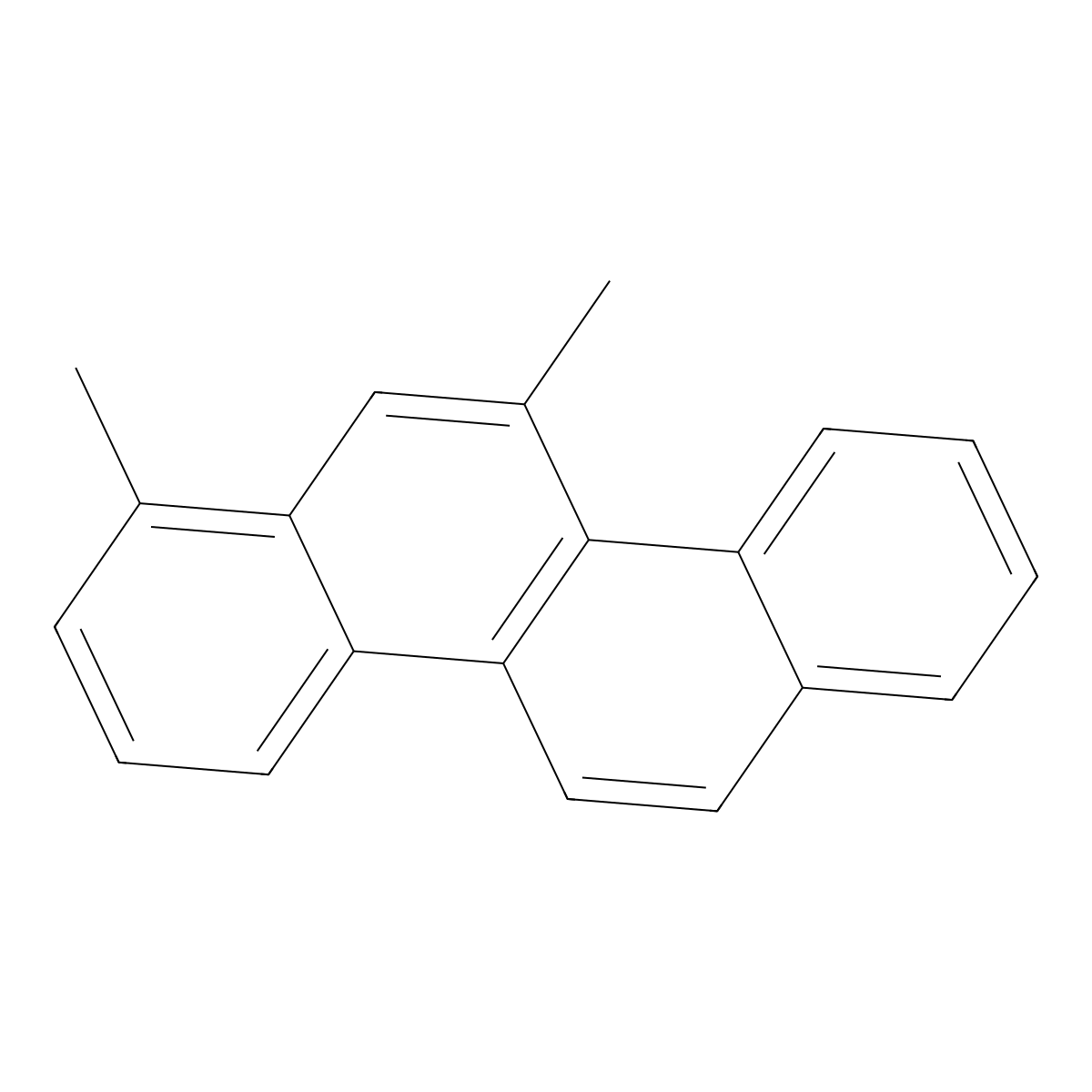Chrysene, 1,11-dimethyl- molecular structure, CAS 52171-92-3