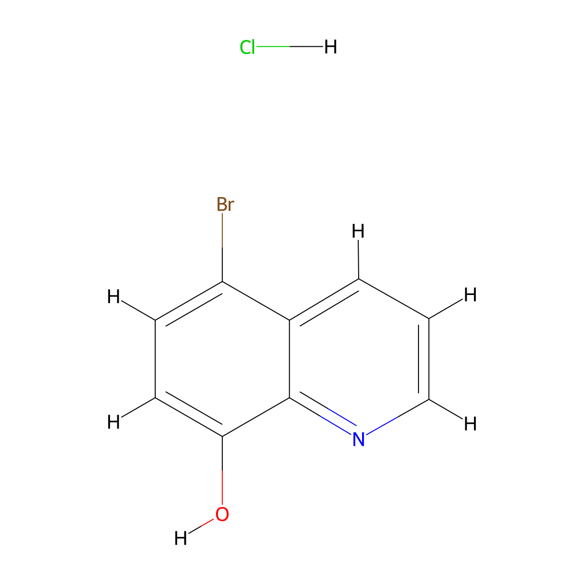 5-Bromoquinolin-8-ol hydrochloride molecular structure, CAS 52174-98-8