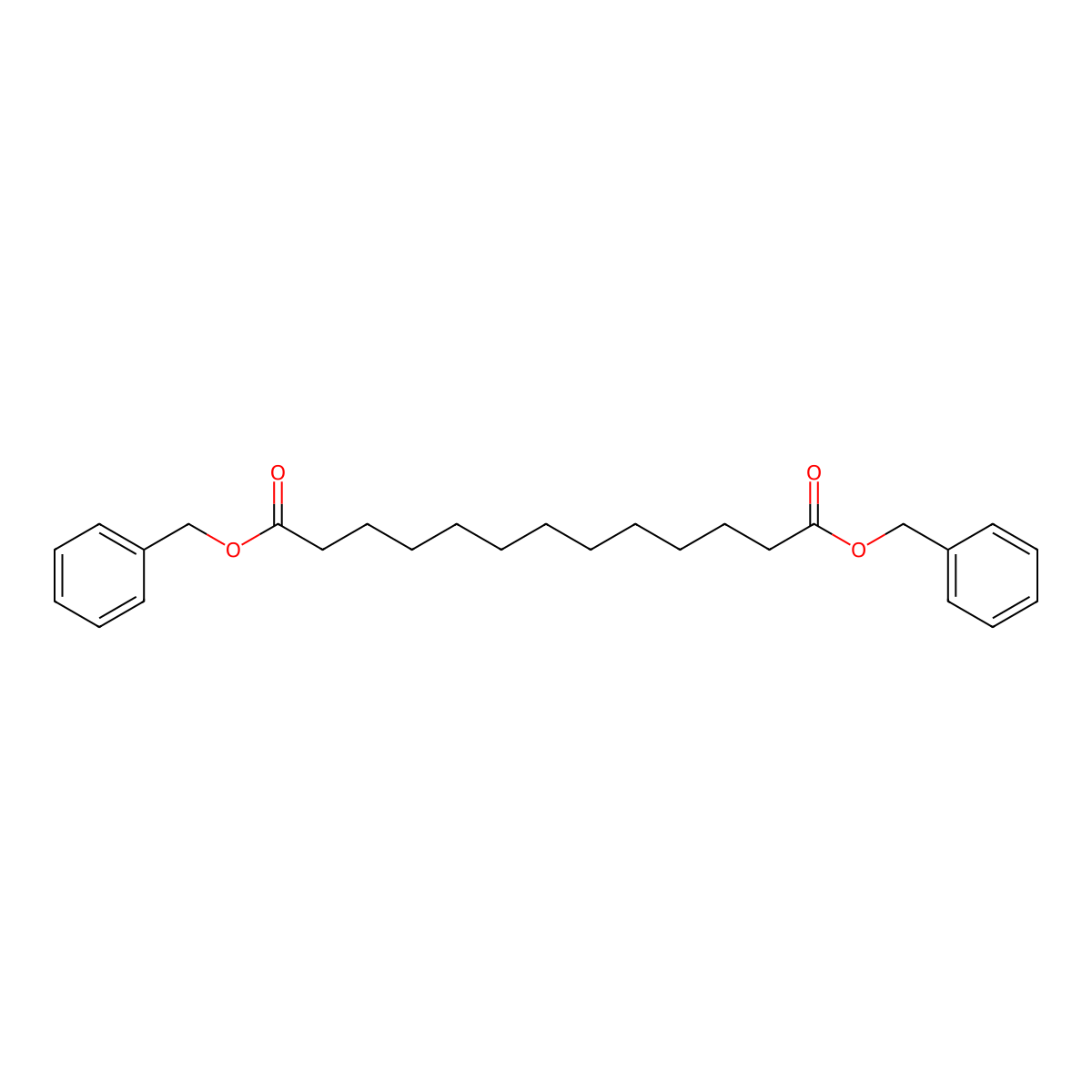 1,13-Bis(phenylmethyl) tridecanedioate molecular structure, CAS 52175-11-8