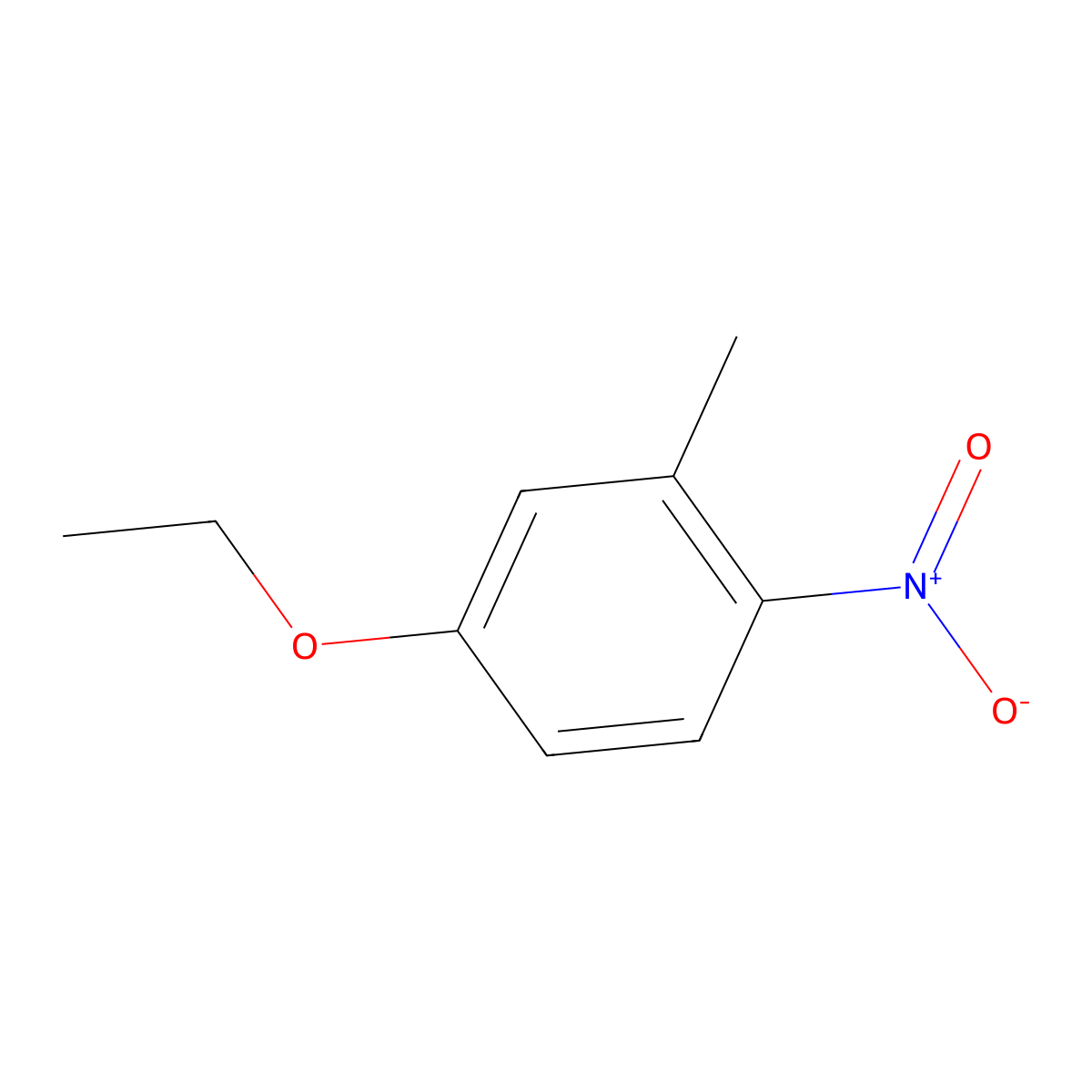 4-Ethoxy-2-methyl-1-nitrobenzene molecular structure, CAS 52177-06-7