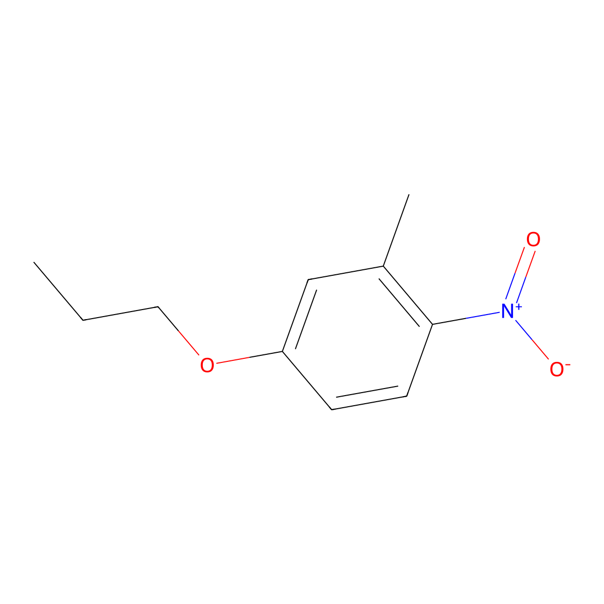 2-Methyl-1-nitro-4-propoxybenzene molecular structure, CAS 52177-07-8