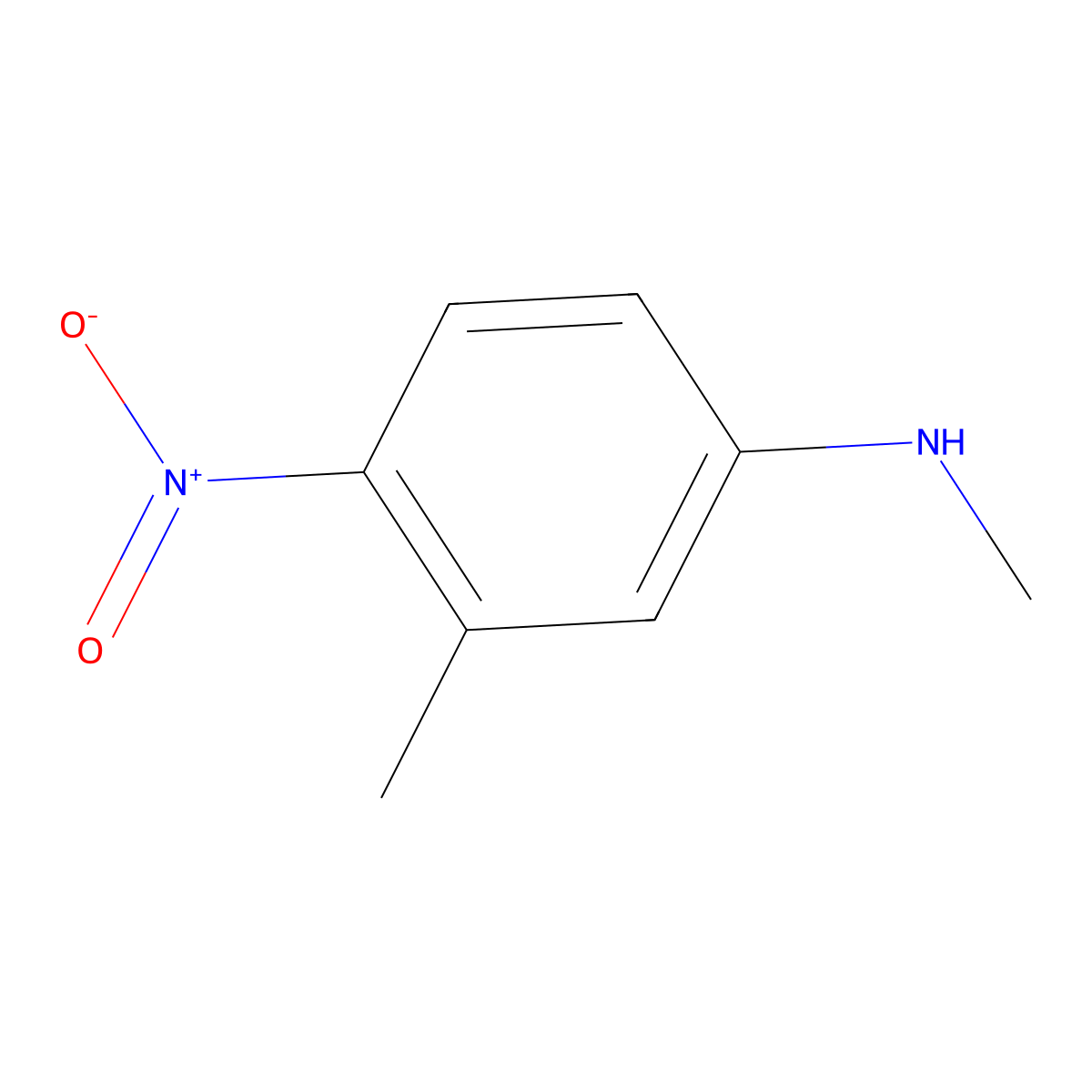 N,3-Dimethyl-4-nitroaniline molecular structure, CAS 52177-10-3