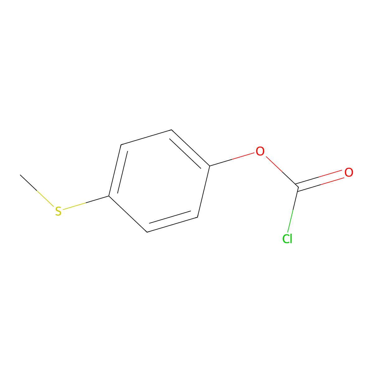 4-(Methylthio)phenyl Chloroformate molecular structure, CAS 52177-63-6