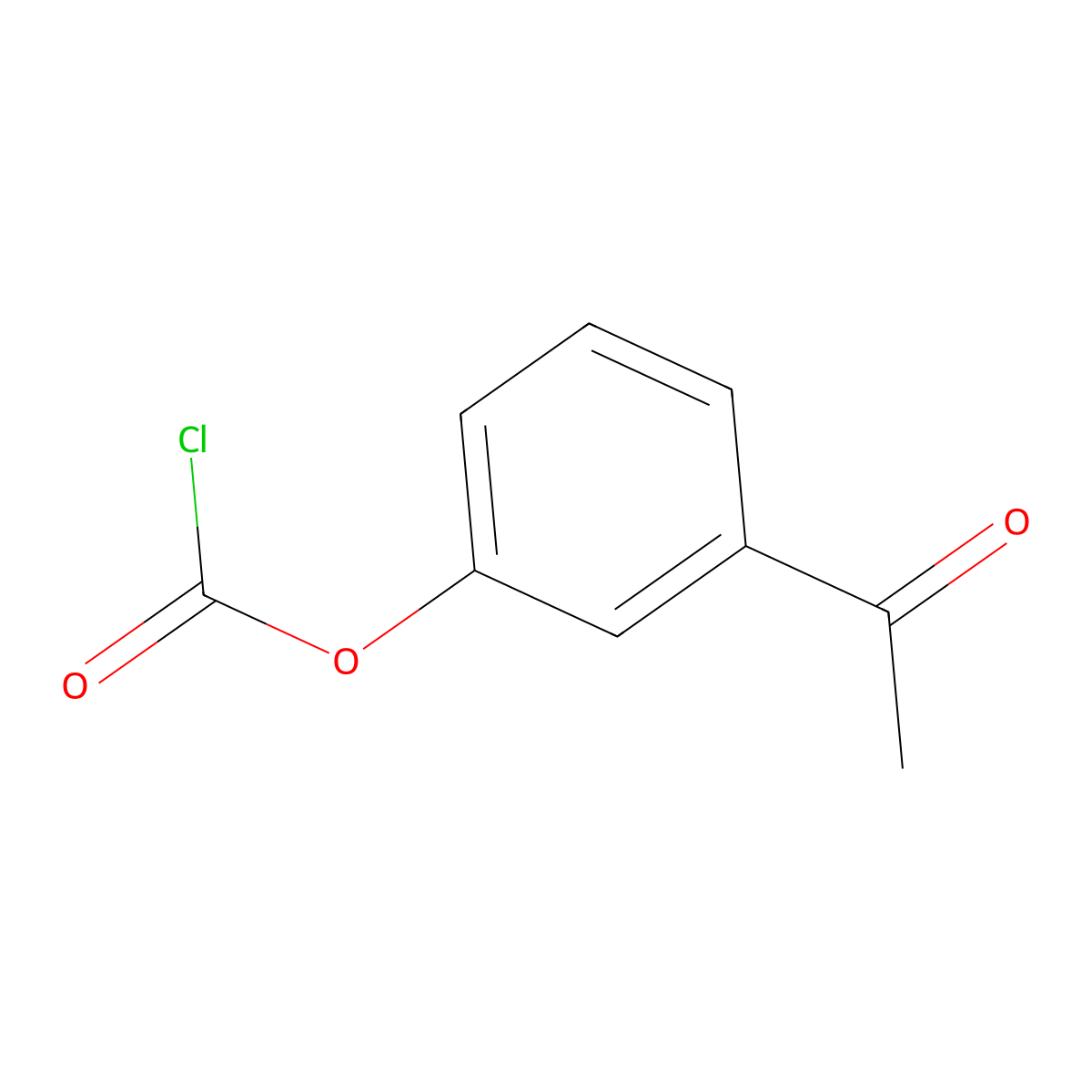 3-Acetylphenyl chloroformate molecular structure, CAS 52177-72-7