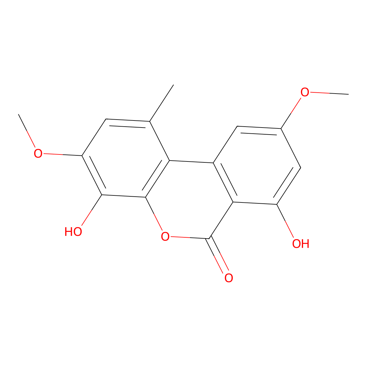 Graphislactone A molecular structure, CAS 52179-44-9