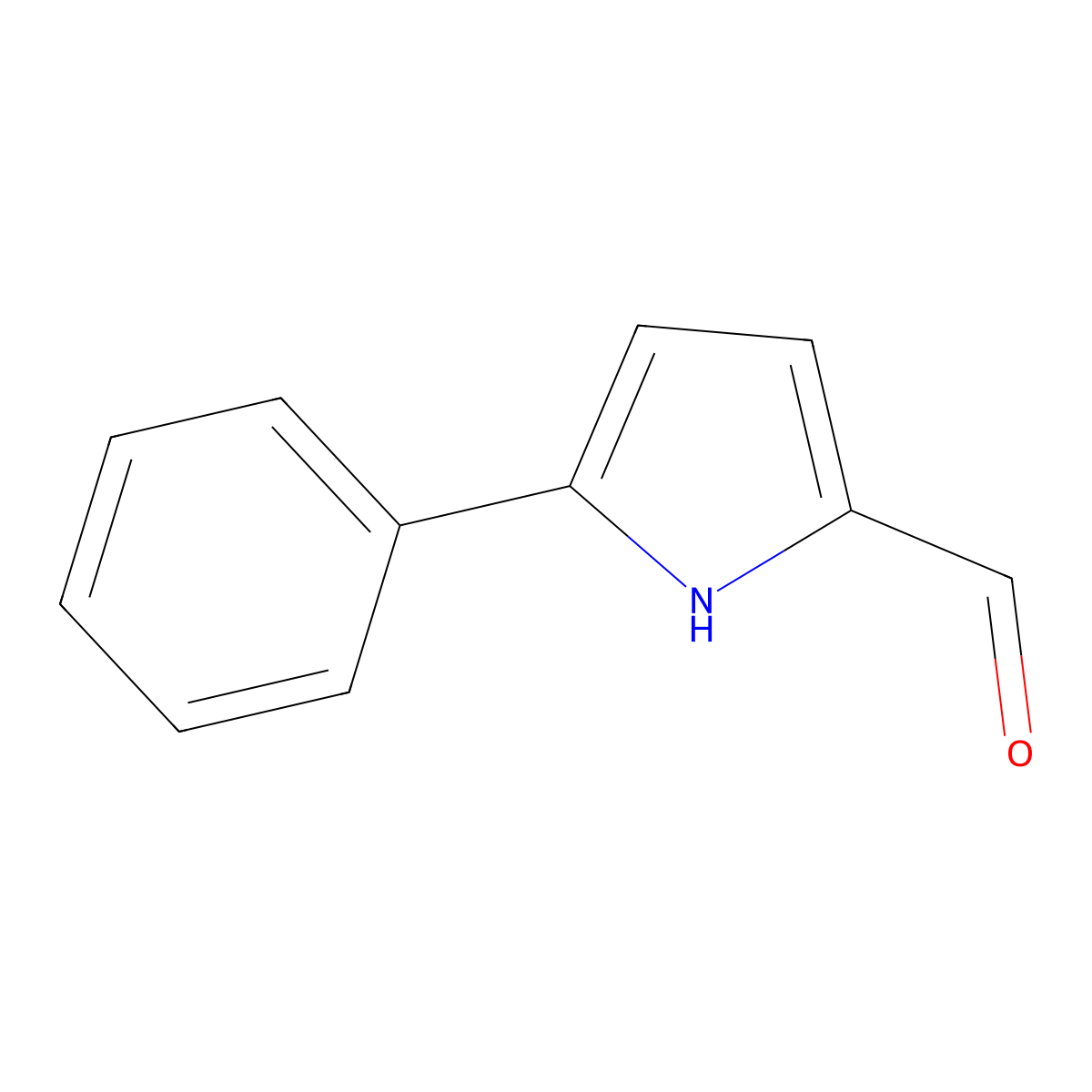 5-Phenyl-1H-pyrrole-2-carbaldehyde molecular structure, CAS 52179-74-5
