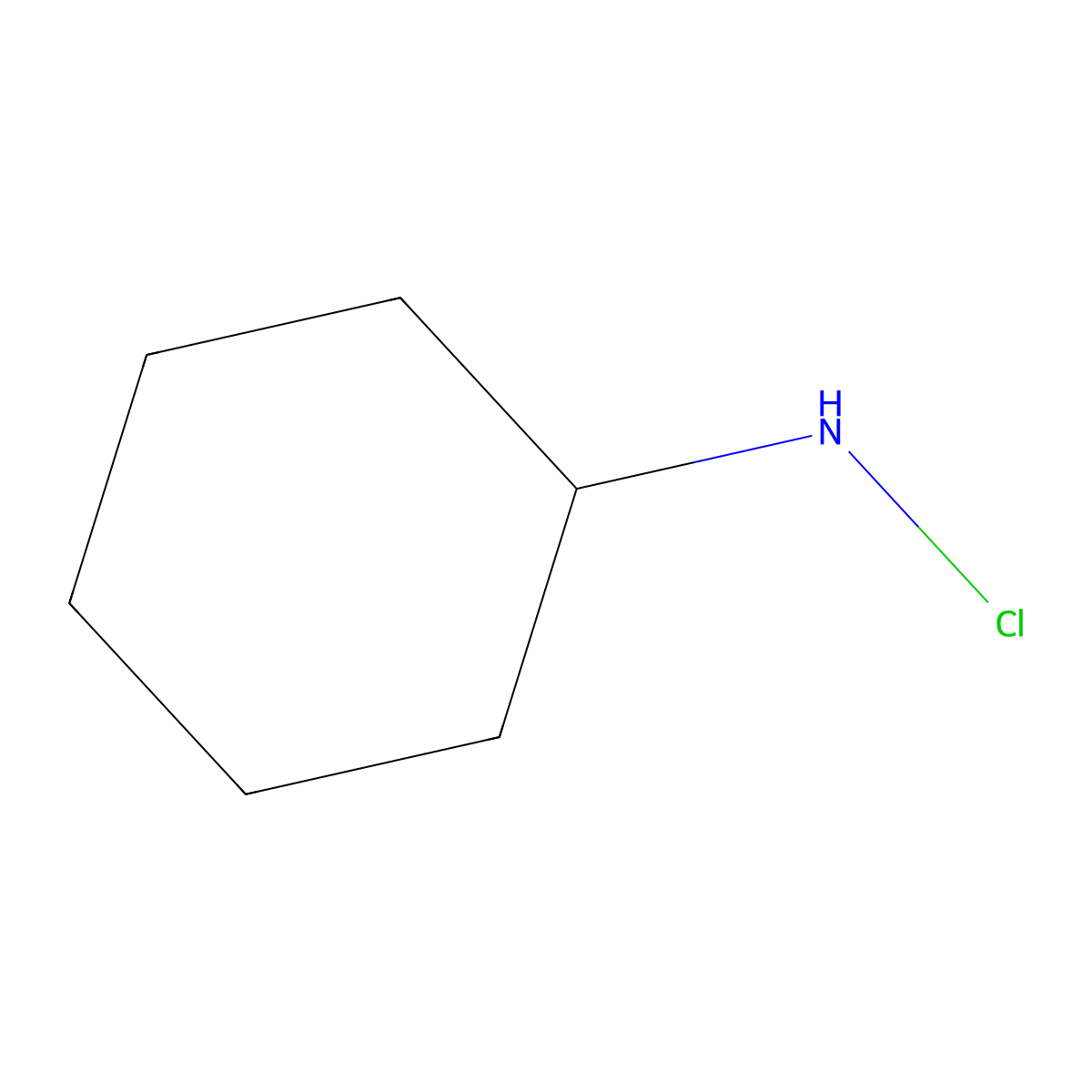 Cyclohexanamine, N-chloro- molecular structure, CAS 52185-81-6