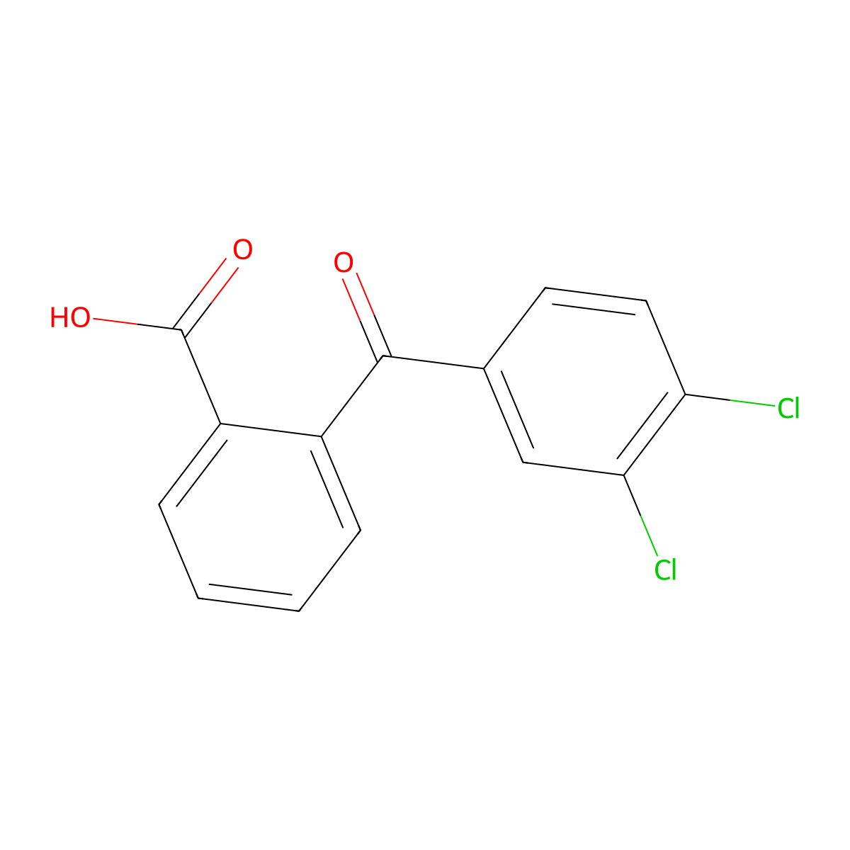 2-(3,4-Dichlorobenzoyl)benzoic acid molecular structure, CAS 52187-03-8