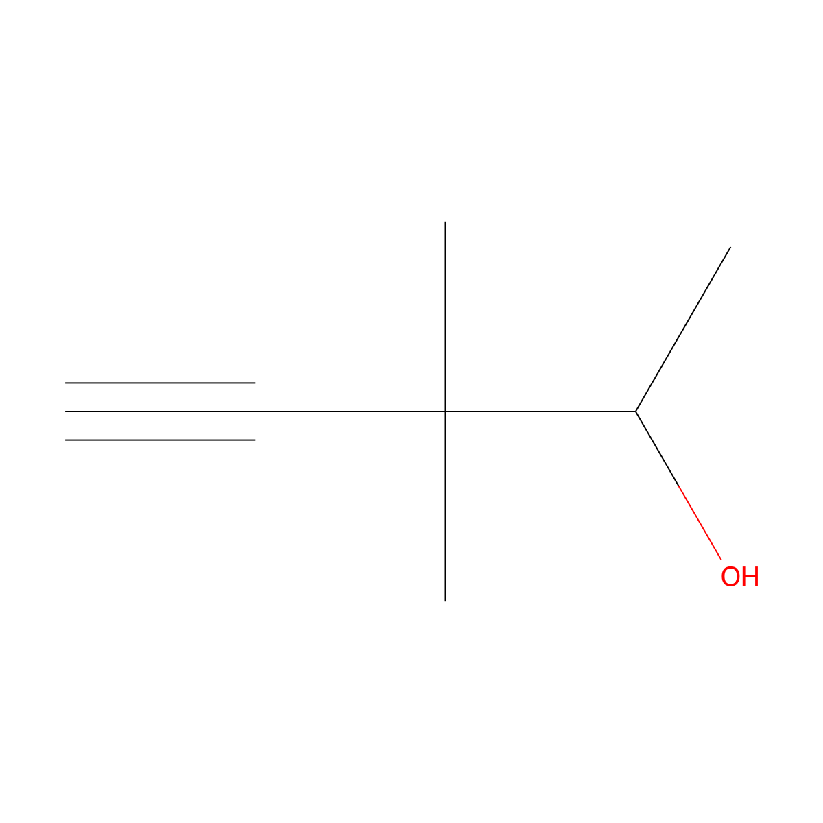 3,3-Dimethylpent-4-yn-2-ol molecular structure, CAS 52187-76-5