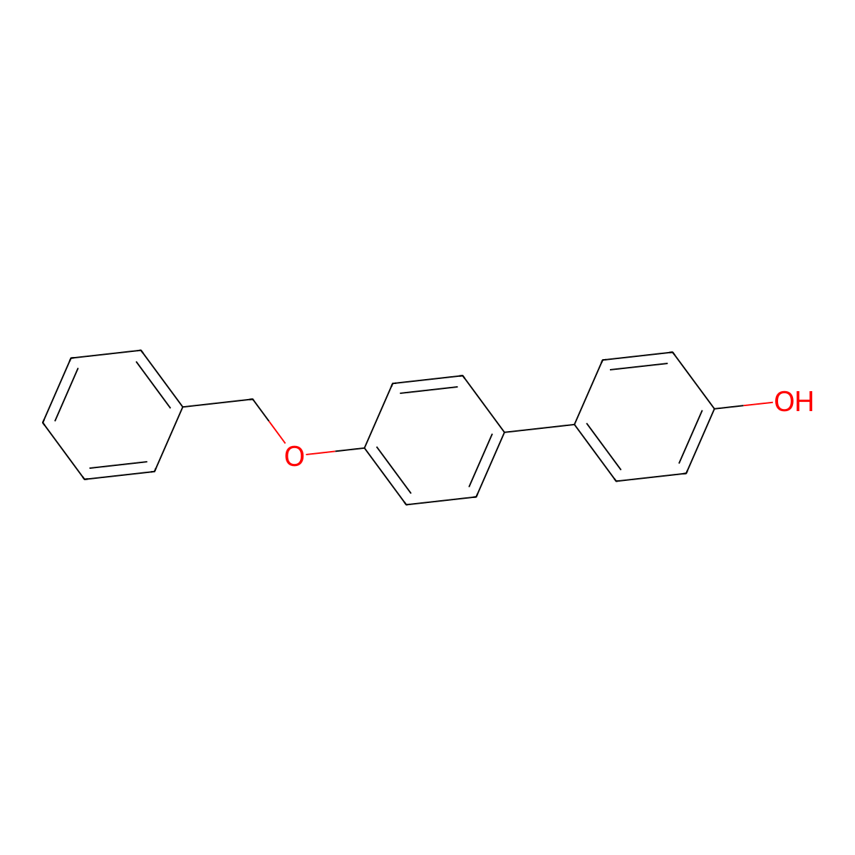 4-(4-Benzyloxyphenyl)phenol molecular structure, CAS 52189-87-4