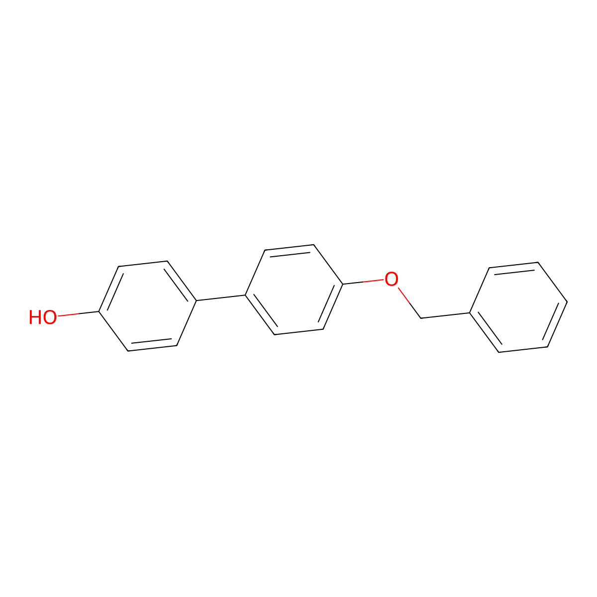 4-(4-Benzyloxyphenyl)phenol molecular structure, CAS 52189-87-4
